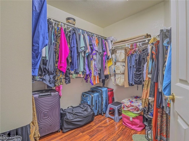 401 Obsidian St, Las Vegas, NV 89145 - walk in closet featuring wood finished floors