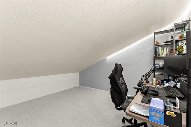 8612 Danza Del Sol Dr, Las Vegas, NV 89128 - carpeted office featuring vaulted ceiling