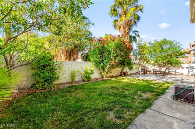 8612 Danza Del Sol Dr, Las Vegas, NV 89128 - fenced backyard featuring a patio area