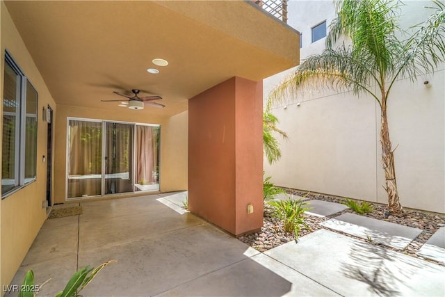 1448 Canyon Ledge Ct, Las Vegas, NV 89117 - view of patio with ceiling fan