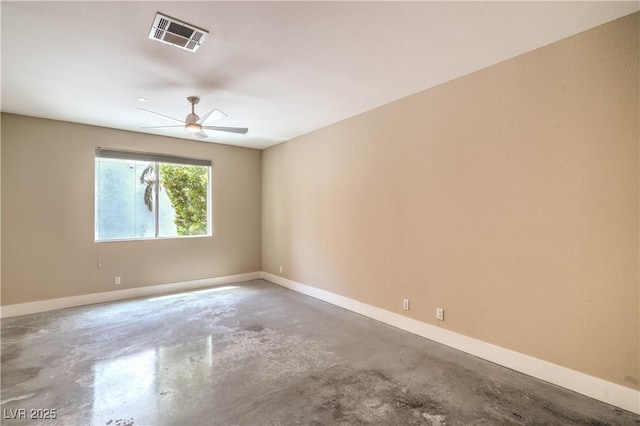 1448 Canyon Ledge Ct, Las Vegas, NV 89117 - unfurnished room featuring concrete floors, ceiling fan, and baseboards