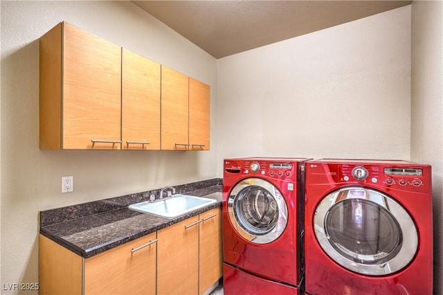 1448 Canyon Ledge Ct, Las Vegas, NV 89117 - laundry room featuring cabinet space and washer and dryer