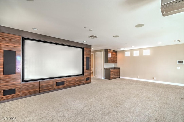 1448 Canyon Ledge Ct, Las Vegas, NV 89117 - carpeted cinema room with baseboards and recessed lighting