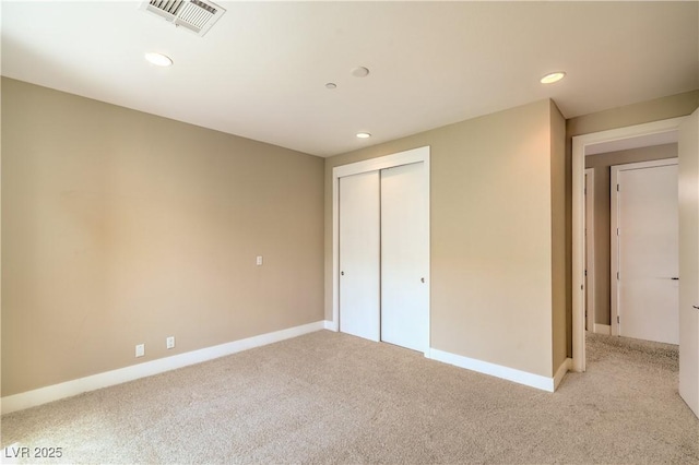 1448 Canyon Ledge Ct, Las Vegas, NV 89117 - unfurnished bedroom featuring carpet, recessed lighting, a closet, and baseboards