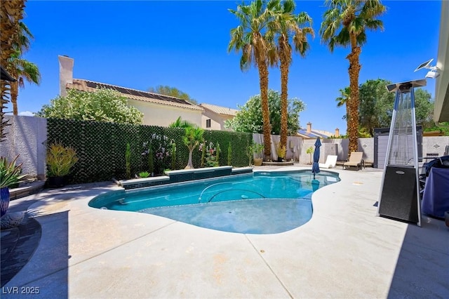 211 Kokopelli Ct, Henderson, NV 89074 - view of pool with a fenced backyard and a patio