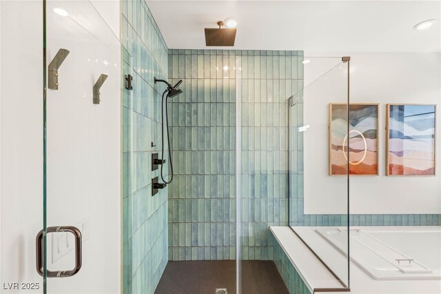 2578 Skylark Trail St, Henderson, NV 89044 - bathroom with a stall shower and a garden tub