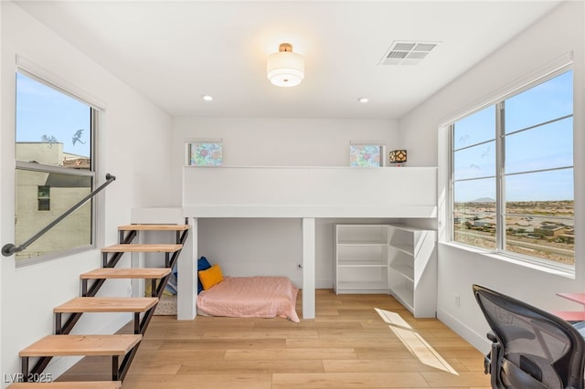 2578 Skylark Trail St, Henderson, NV 89044 - bedroom featuring wood finished floors, recessed lighting, baseboards, and an office area