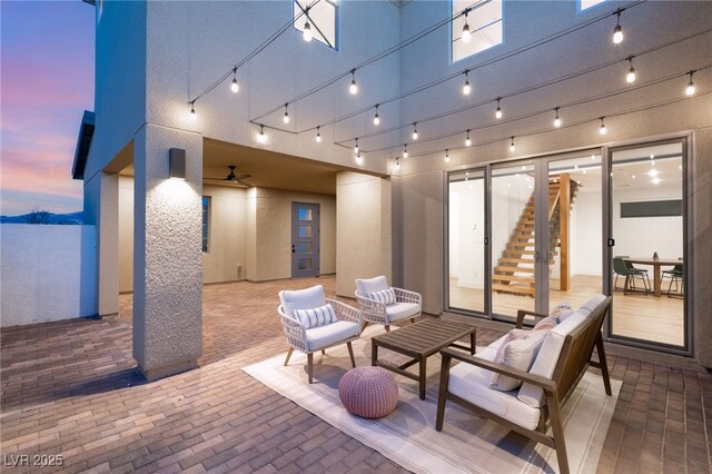 2578 Skylark Trail St, Henderson, NV 89044 - view of patio featuring an outdoor hangout area and french doors