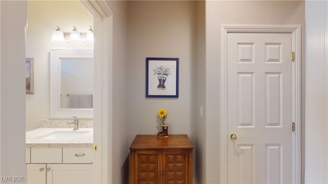 2713 Tanagrine Dr, North Las Vegas, NV 89084 - corridor with a sink