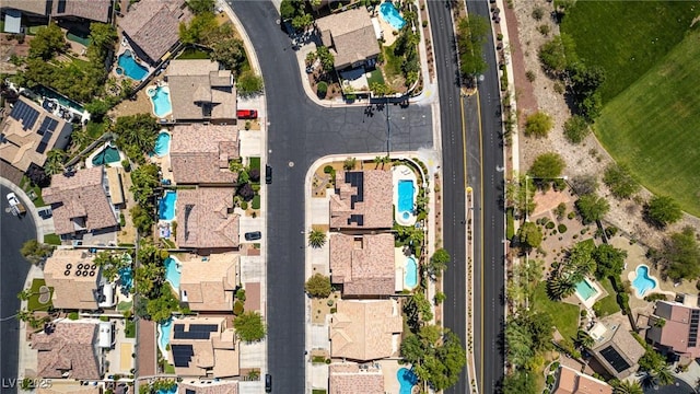 3088 Paseo Mountain Ave, Henderson, NV 89052 - aerial view of property's location featuring a pool and nearby suburban area