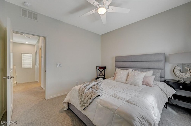5244 Fiery Sky Ridge St, Las Vegas, NV 89148 - bedroom featuring light carpet and a ceiling fan