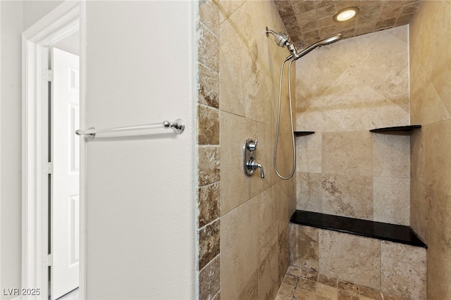 11274 Civita St, Las Vegas, NV 89141 - bathroom featuring a tile shower