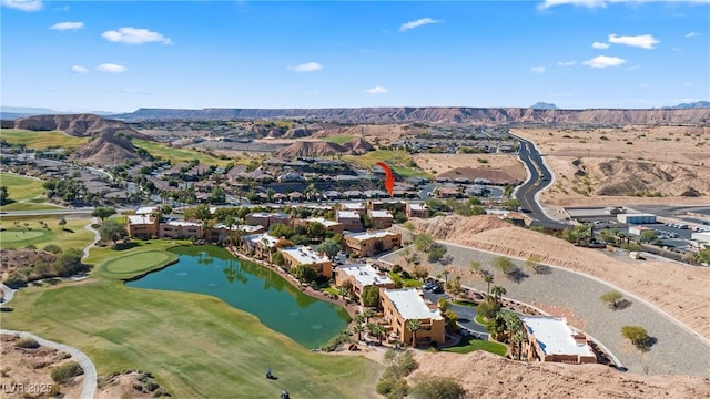 728 Hardy Way Unit E, Mesquite, NV 89027 - view of property location with a water and mountain view, a golf club, and nearby suburban area