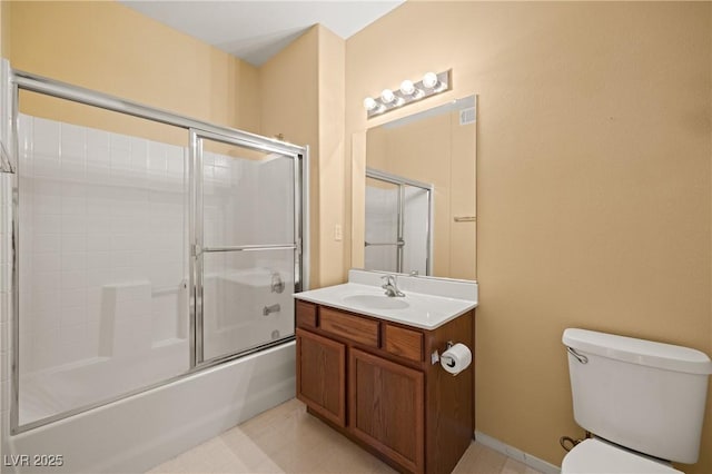728 Hardy Way Unit E, Mesquite, NV 89027 - full bath featuring toilet, vanity, and enclosed tub / shower combo