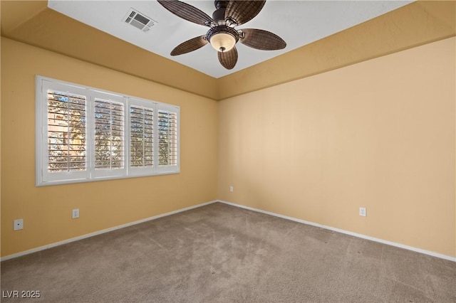728 Hardy Way Unit E, Mesquite, NV 89027 - empty room with carpet flooring, baseboards, and a ceiling fan