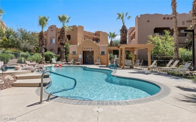 728 Hardy Way Unit E, Mesquite, NV 89027 - community pool featuring a patio