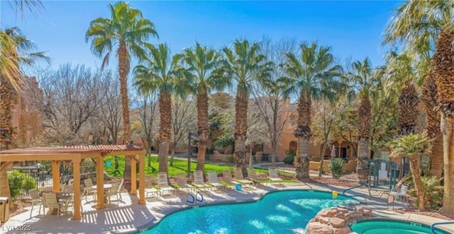 728 Hardy Way Unit E, Mesquite, NV 89027 - community pool with a patio area and a hot tub