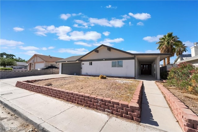 5336 Regal Ave, Las Vegas, NV 89146 - ranch-style house featuring concrete driveway and an attached garage