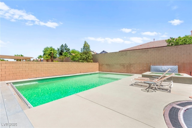 245 Hull St, Henderson, NV 89015 - view of swimming pool with a fenced backyard and a patio area