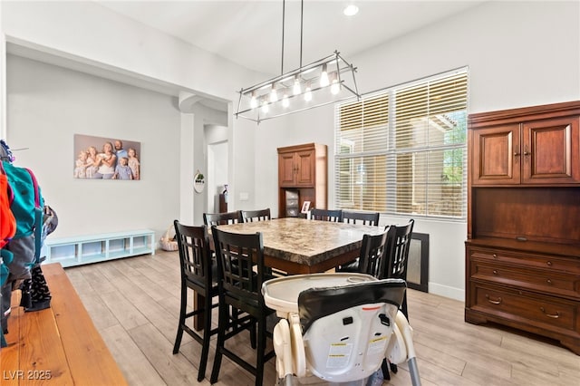245 Hull St, Henderson, NV 89015 - dining space with light wood-type flooring