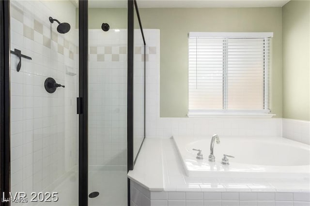 10058 Saint Augustine St, Las Vegas, NV 89183 - full bathroom featuring a stall shower and a bath