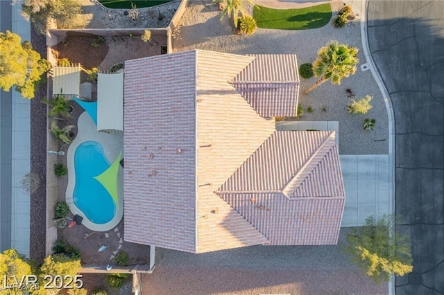 10058 Saint Augustine St, Las Vegas, NV 89183 - drone / aerial view of a pool area