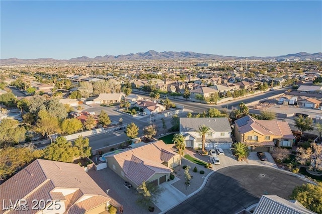10058 Saint Augustine St, Las Vegas, NV 89183 - aerial perspective of suburban area with a mountainous background