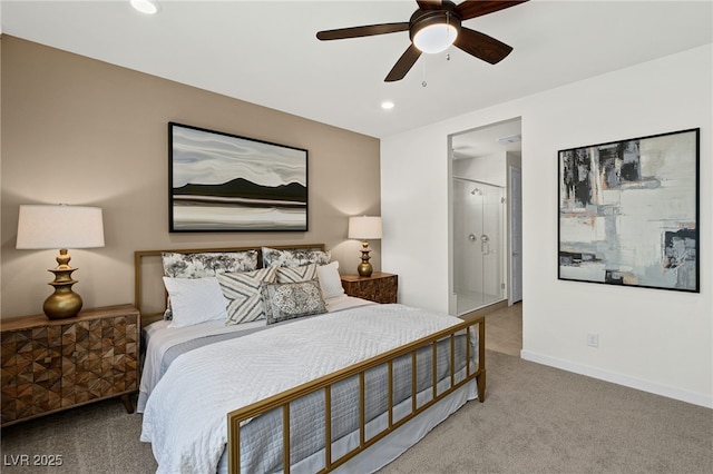 4365 E Murlo Rd, Pahrump, NV 89061 - carpeted bedroom featuring recessed lighting and ceiling fan