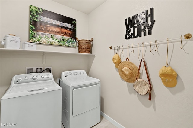 4365 E Murlo Rd, Pahrump, NV 89061 - laundry room featuring washer and clothes dryer and baseboards