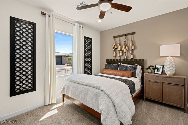 4365 E Murlo Rd, Pahrump, NV 89061 - carpeted bedroom featuring baseboards and ceiling fan