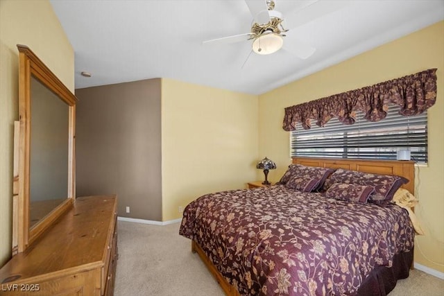 1105 Malachite Ct, Henderson, NV 89011 - bedroom with light colored carpet, baseboards, and ceiling fan
