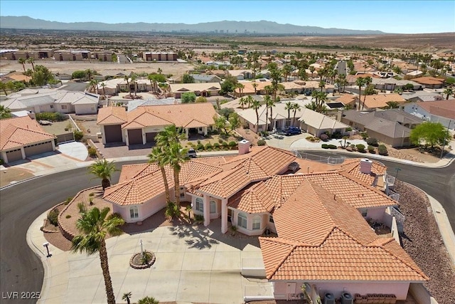 1105 Malachite Ct, Henderson, NV 89011 - aerial perspective of suburban area featuring a mountain backdrop