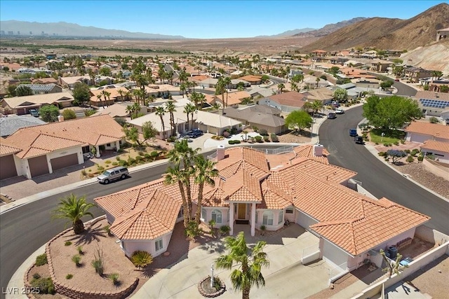 1105 Malachite Ct, Henderson, NV 89011 - aerial perspective of suburban area with a mountainous background