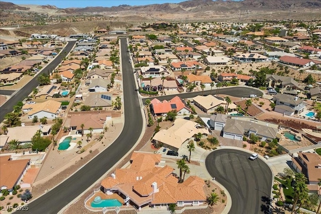 1105 Malachite Ct, Henderson, NV 89011 - aerial view of property's location featuring nearby suburban area and mountains