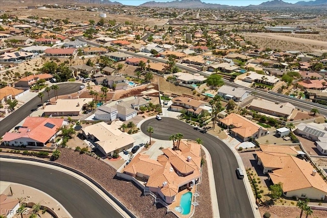 1105 Malachite Ct, Henderson, NV 89011 - aerial view of residential area with a mountain backdrop