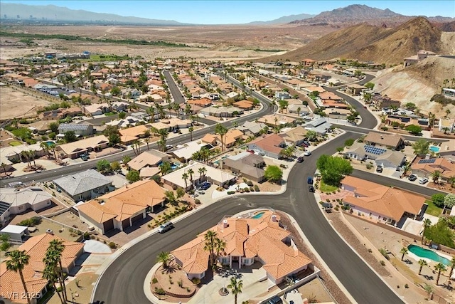 1105 Malachite Ct, Henderson, NV 89011 - aerial view of property and surrounding area with nearby suburban area and a mountainous background