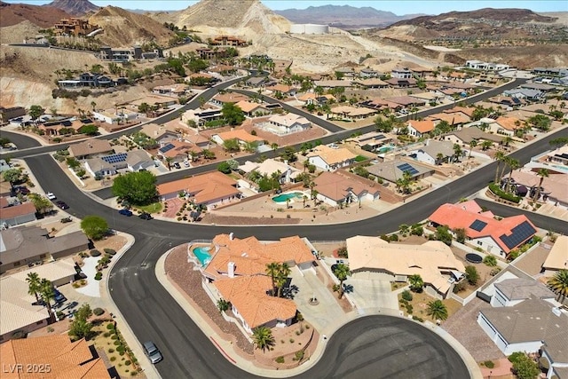 1105 Malachite Ct, Henderson, NV 89011 - aerial view of property's location with mountains and nearby suburban area