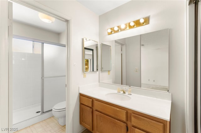 433 Old Palms Dr, Las Vegas, NV 89123 - full bath with toilet, a stall shower, and vanity