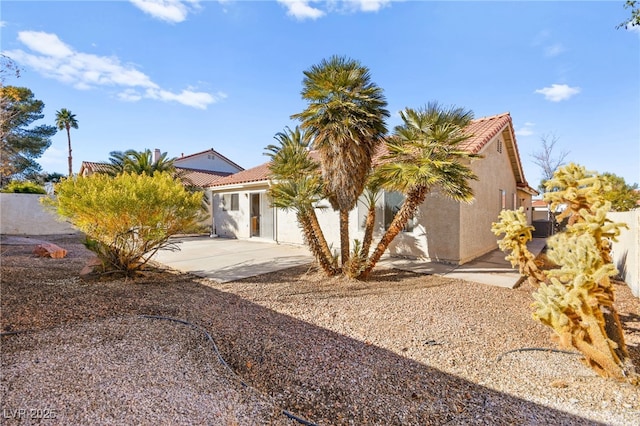 433 Old Palms Dr, Las Vegas, NV 89123 - mediterranean / spanish-style home featuring a patio area, stucco siding, and a tiled roof