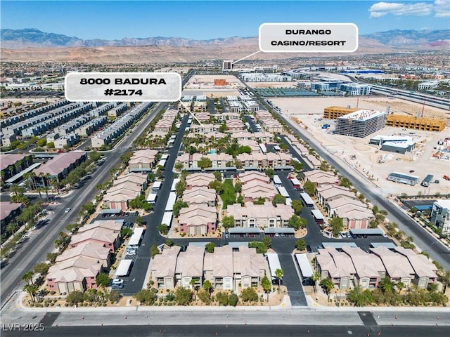 8000 Badura Ave Unit 2174, Las Vegas, NV 89113 - aerial perspective of suburban area with a mountain backdrop