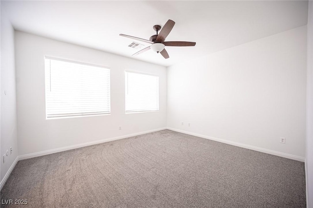 6029 Allanche Ave, Las Vegas, NV 89141 - carpeted spare room with ceiling fan and baseboards