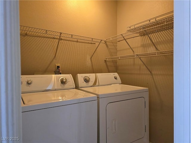 2116 Bavington Dr Unit C, Las Vegas, NV 89108 - washroom featuring washing machine and dryer and a textured wall