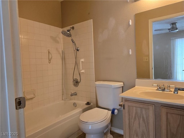 2116 Bavington Dr Unit C, Las Vegas, NV 89108 - full bathroom with toilet, vanity, and bathtub / shower combination