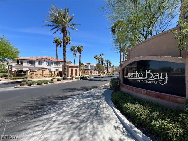 50 Aura De Blanco St Unit 18204, Henderson, NV 89074 - view of asphalt road featuring curbs, a residential view, and sidewalks
