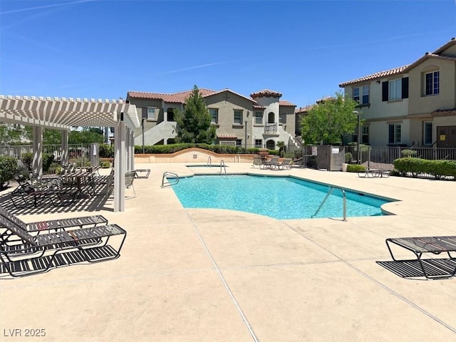 50 Aura De Blanco St Unit 18204, Henderson, NV 89074 - community pool with a pergola and a patio