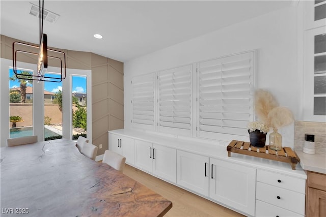 1972 Alcova Ridge Dr, Las Vegas, NV 89135 - interior space with light wood-style flooring and recessed lighting