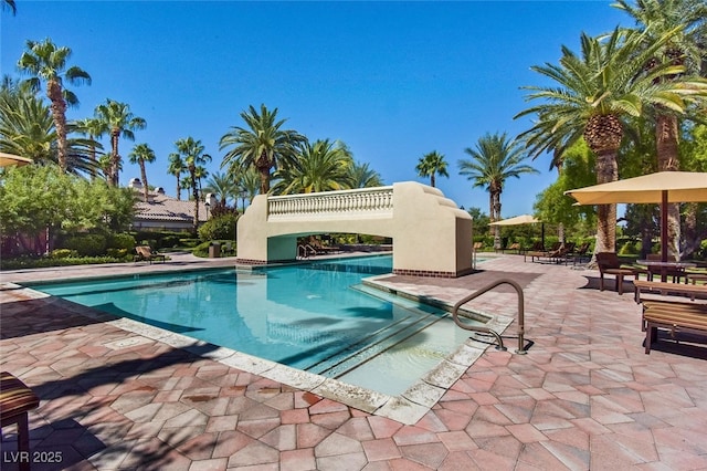 2050 W Warm Springs Rd Unit 823, Henderson, NV 89014 - community pool with a patio area