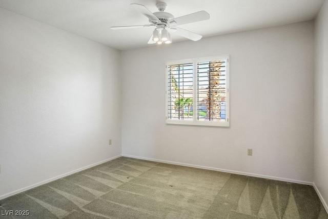 9524 Quail Ridge Dr, Las Vegas, NV 89134 - carpeted empty room featuring baseboards and a ceiling fan