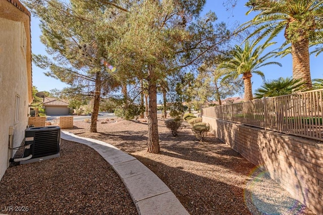 9524 Quail Ridge Dr, Las Vegas, NV 89134 - view of yard with central AC unit