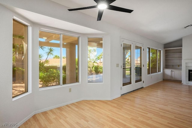 9524 Quail Ridge Dr, Las Vegas, NV 89134 - unfurnished sunroom featuring plenty of natural light and lofted ceiling